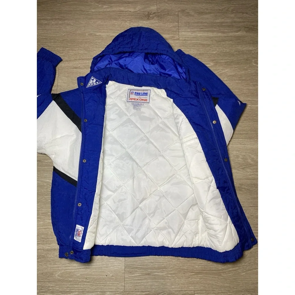 Vintage 90's Apex One Pro Line Dallas Cowboys NFL Zip-Up Jacket Men Size MEDIUM